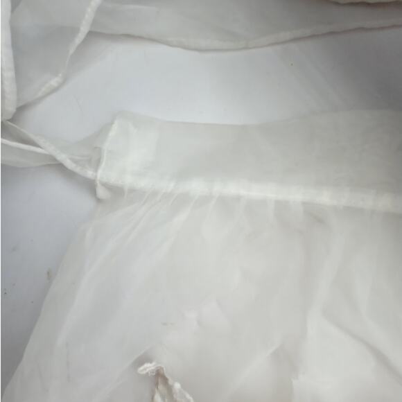 1950s Hostess Apron Embroidered Lace Pocket Vintage Retro Kitchen Chic - Picture 5 of 6